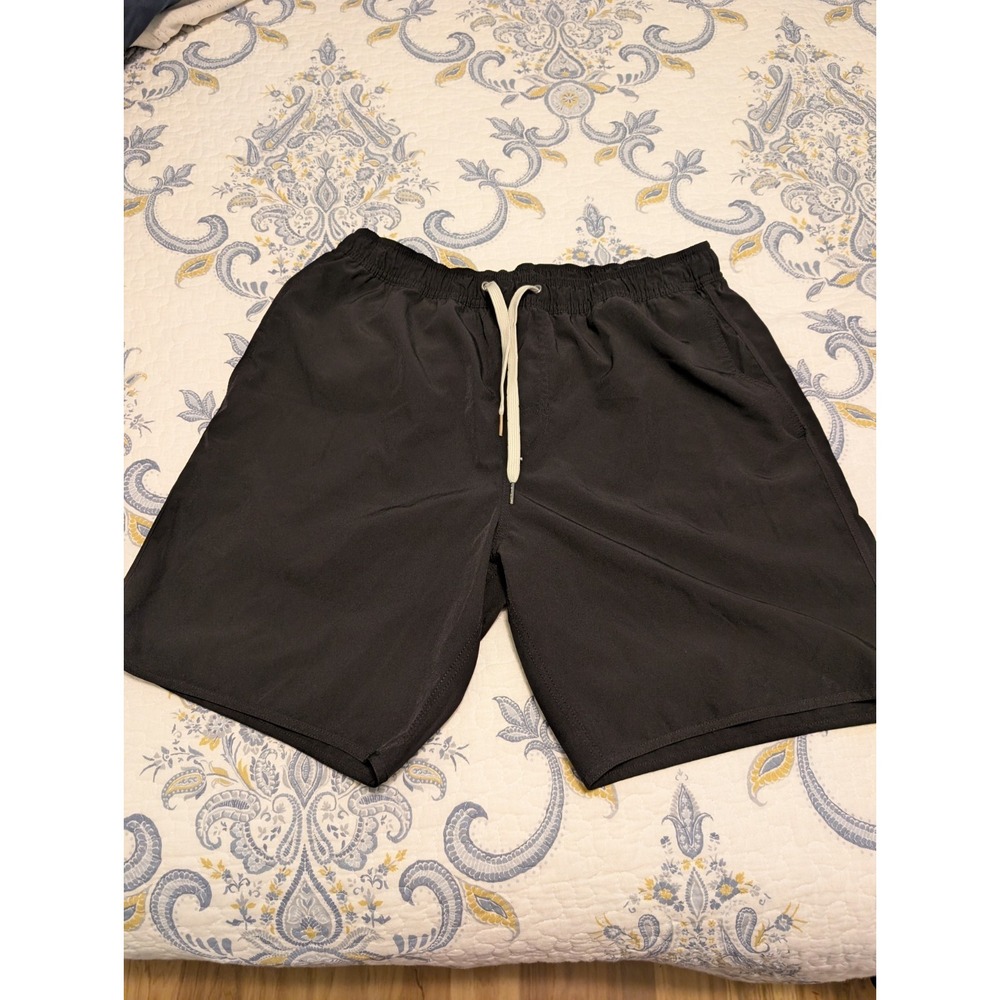Fair Harbor Shorts Men Size XL Black Stretch Performance Swim trunks